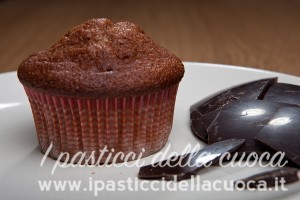 muffin al cioccolato dell'uovo di pasqua