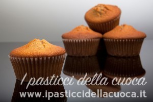 Muffins al caffe' con cuore morbido di cioccolato fondente